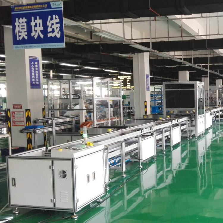 圆柱电芯电池包倍速链...